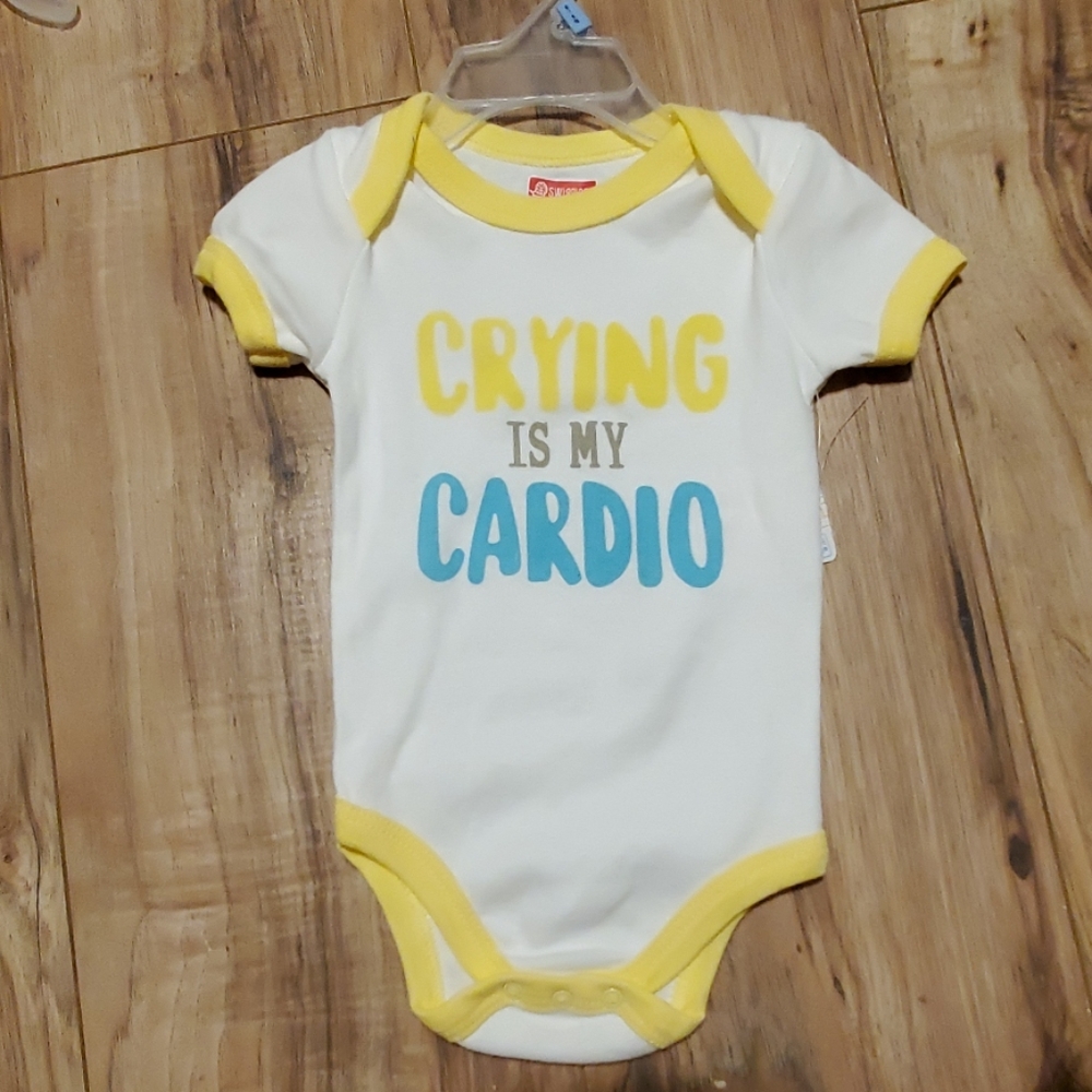 Crying is my cardio one piece 6/9 months